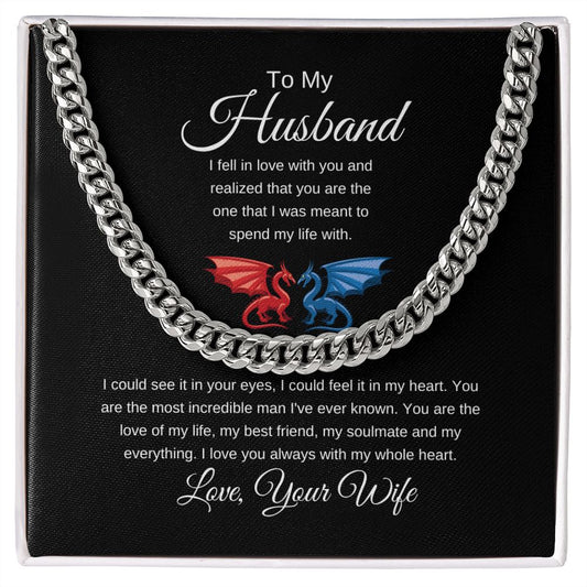 To My Husband Cuban Link Chain | You Are the Most Incredible Man I've Ever Known πβ€οΈ