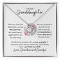To Our Granddaughter Love Knot Necklace | Hold This Close 🌹💞