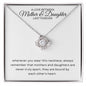 To My Daughter Love Knot Necklace | We're Never Apart 💜🌹