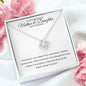 To My Daughter Love Knot Necklace | We're Never Apart 💜🌹