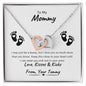 To My Mommy Interlocking Heart Necklace | Until I Can Meet You πΆπ½π€