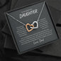 To My Daughter Interlocking Hearts Necklace | My Blessing in Life 💙
