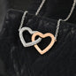 To My Mommy Interlocking Heart Necklace | Until I Can Meet You πΆπ½π€