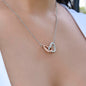 To My Mommy Interlocking Heart Necklace | Until I Can Meet You πΆπ½π€