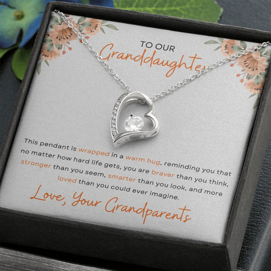 To Our Granddaughter Forever Love Necklace | Wrapped in a Warm Hug 💖🫶