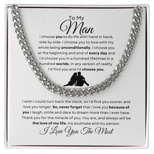 To My Man Cuban Link Chain | I'd Choose You 🫶🏿👫🏻